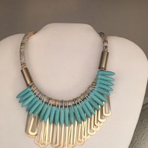 Necklace with gold accent